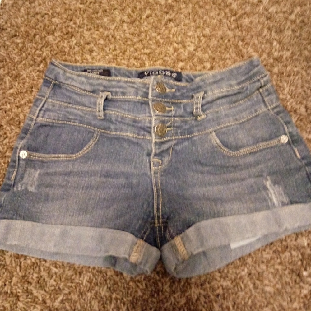 Denim shorts